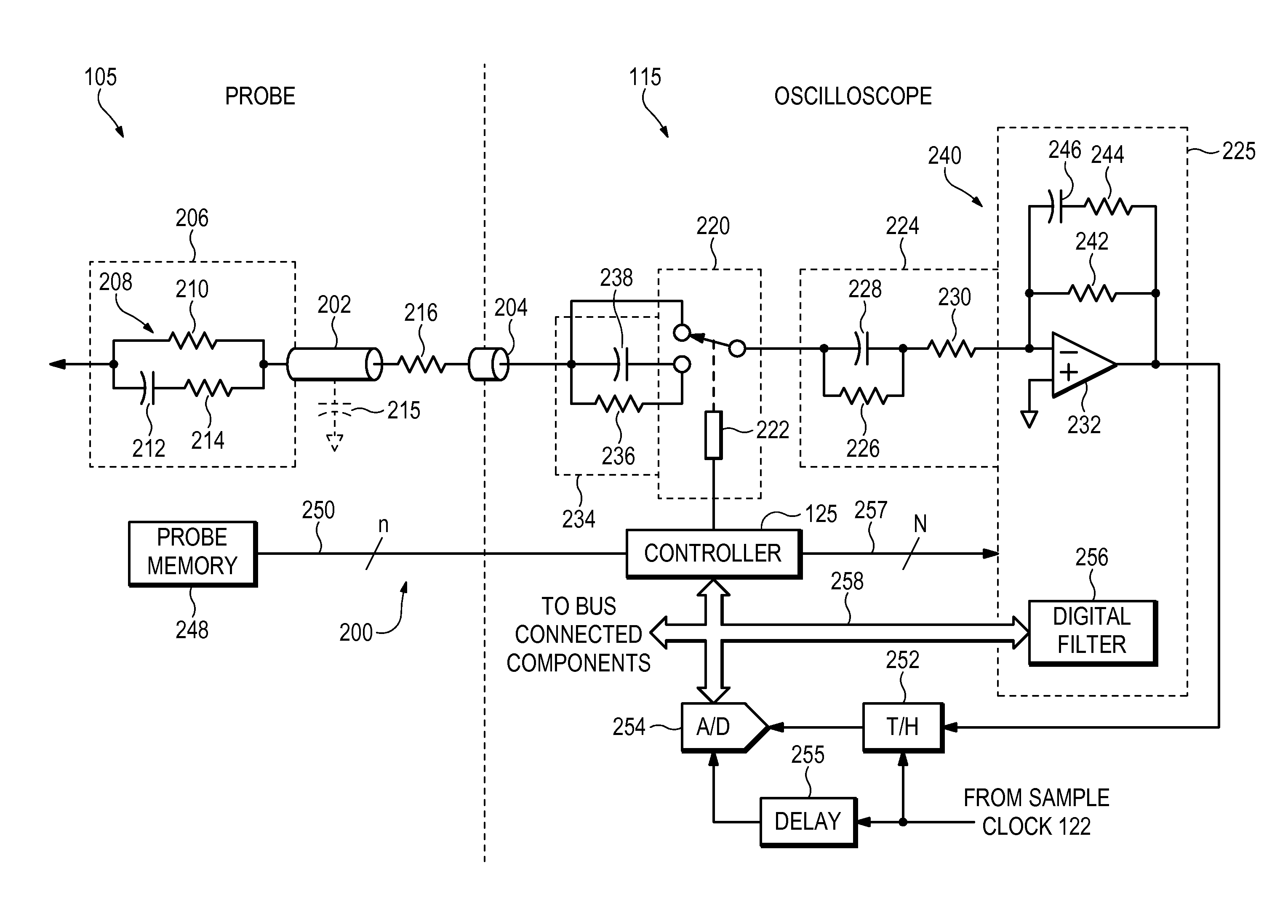 Signal acquisition system having a compensation digital filter