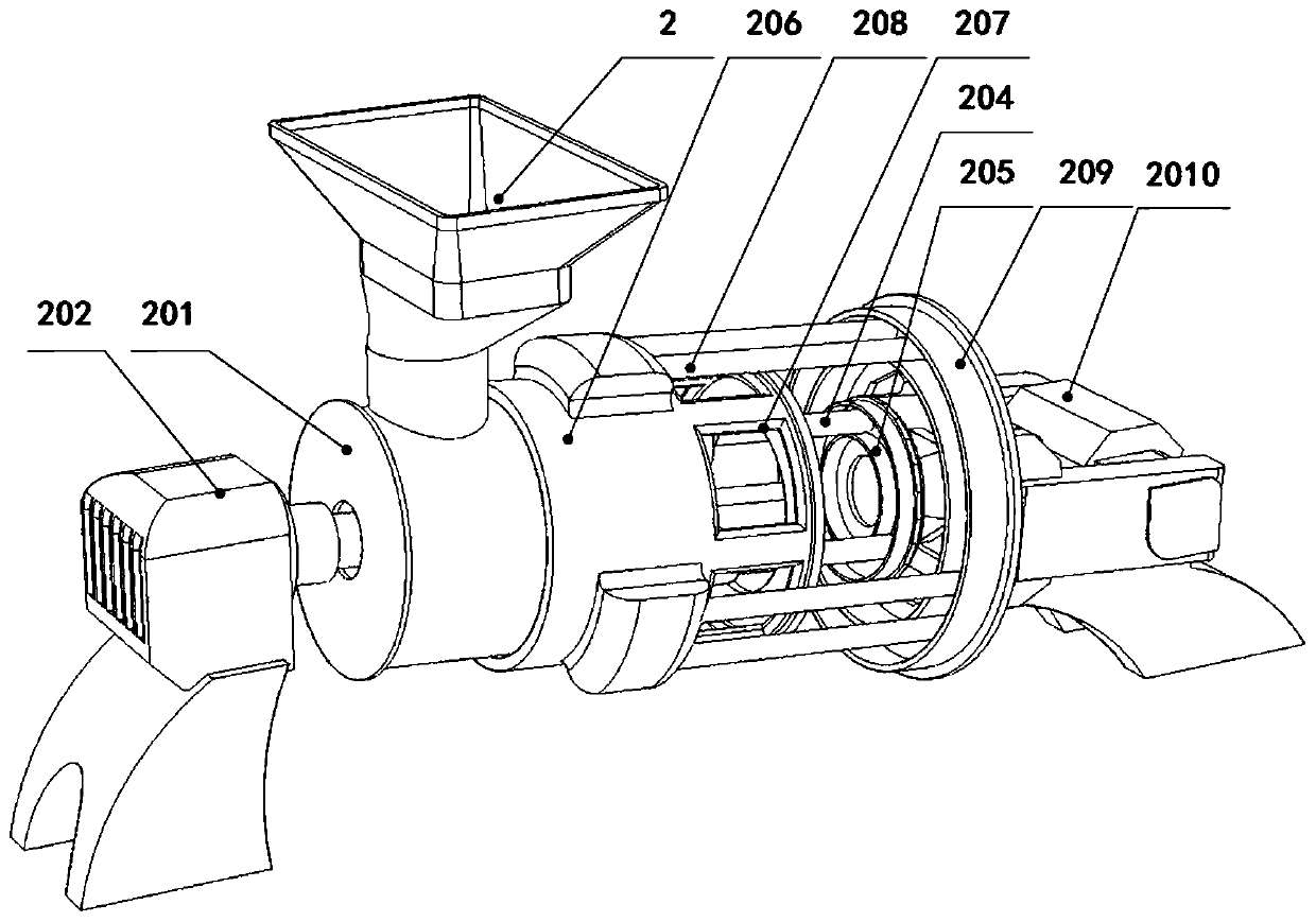 Deep processing device for magnetic iron ore