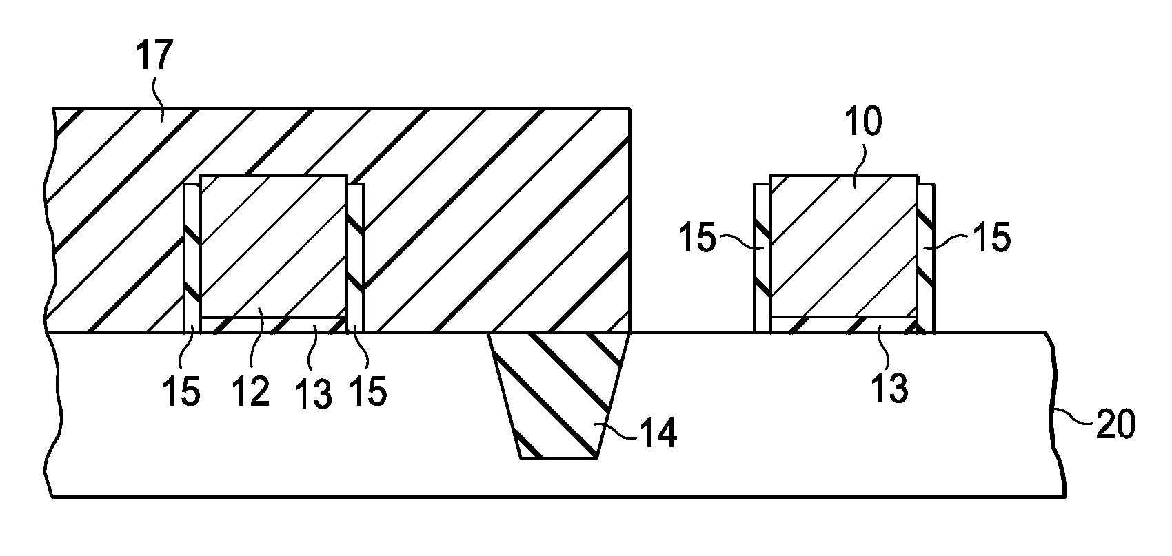 Differential offset spacer