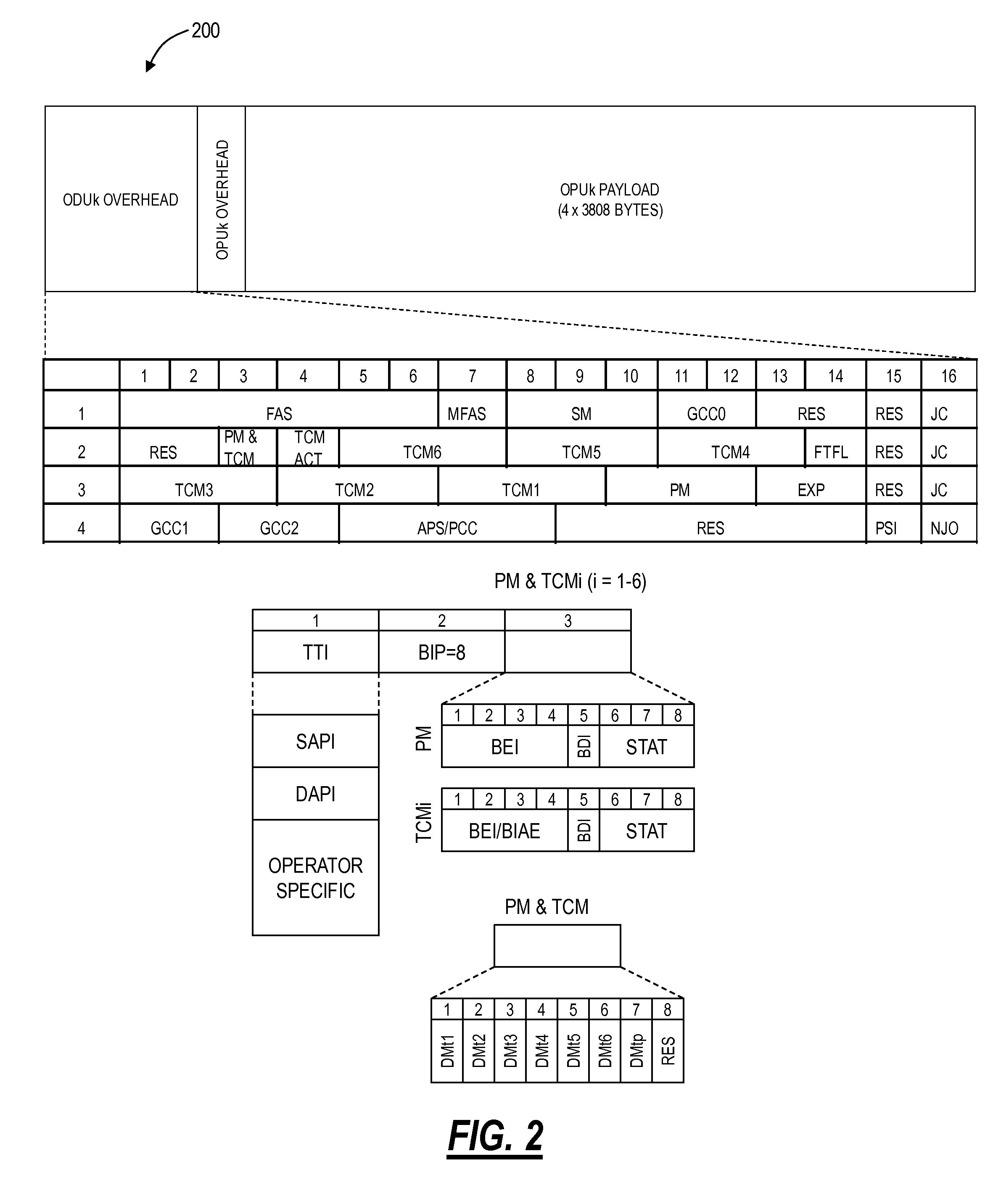 Methods and systems of preserving client overhead bytes in optical transport network tunneling applications