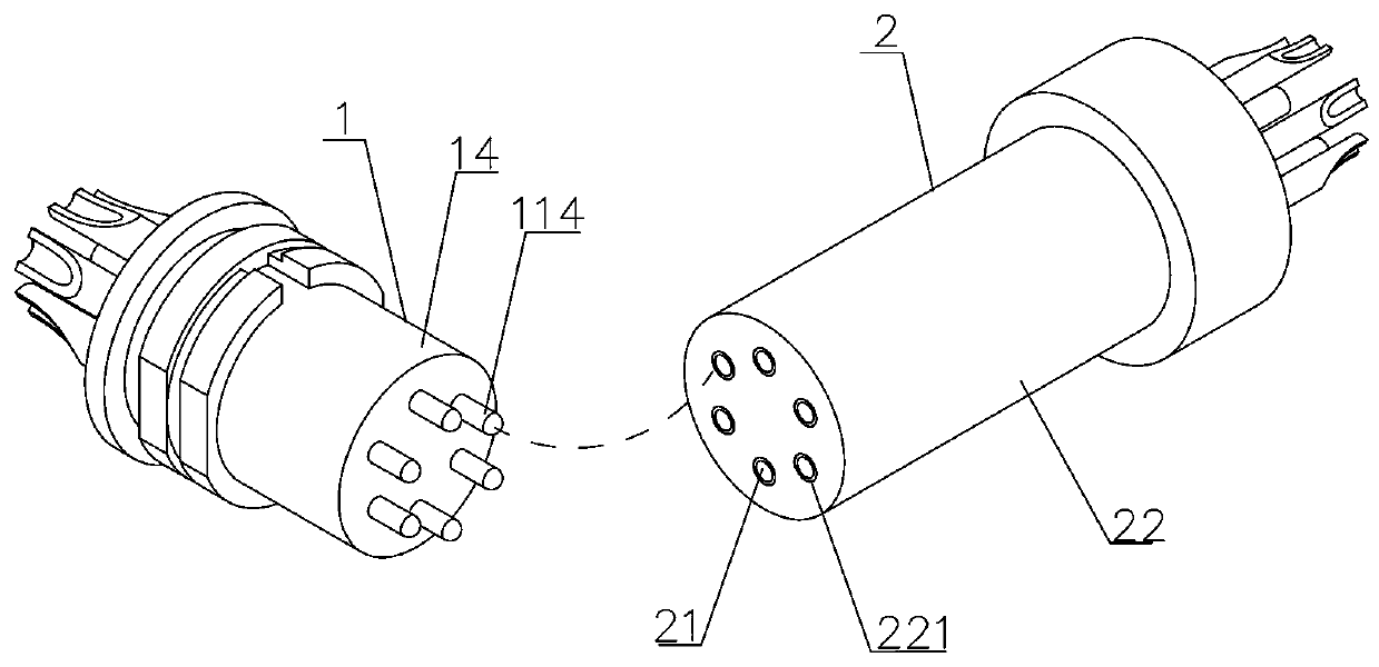 Easy-cleaning long-life elastic contact structure