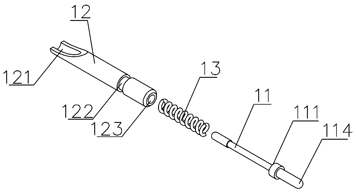 Easy-cleaning long-life elastic contact structure