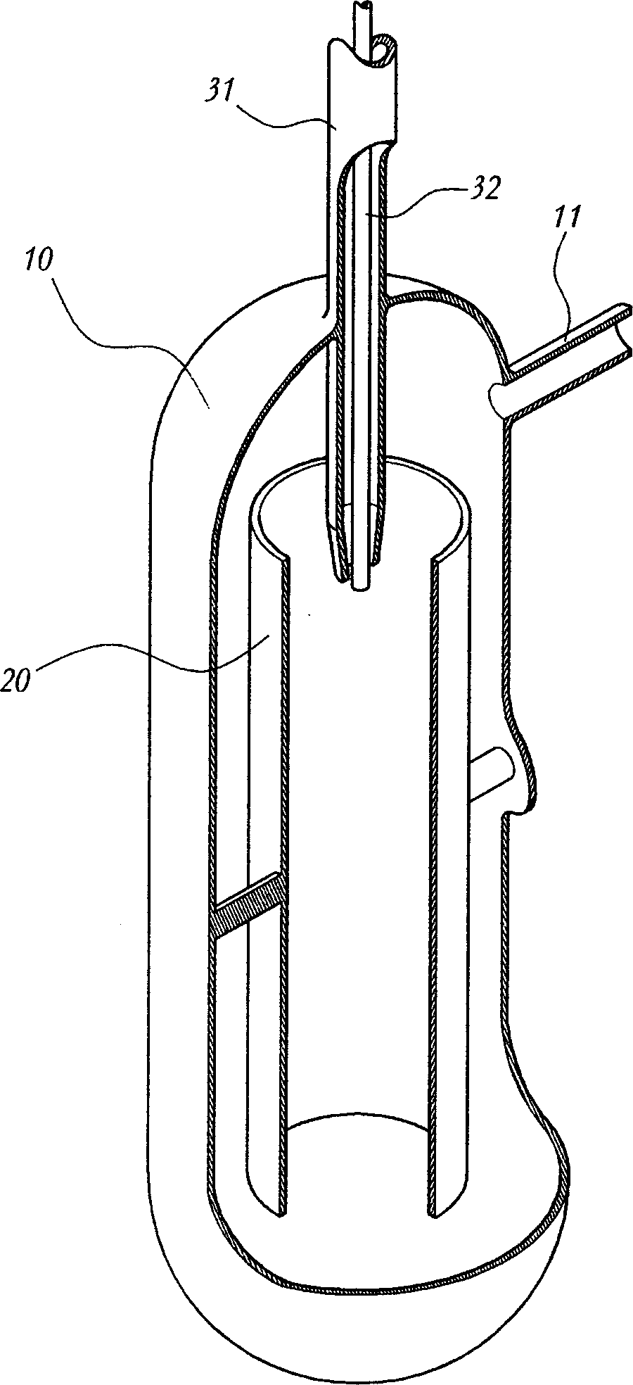 Gas liquid mixing apparatus by jet circulation reaction characteristics