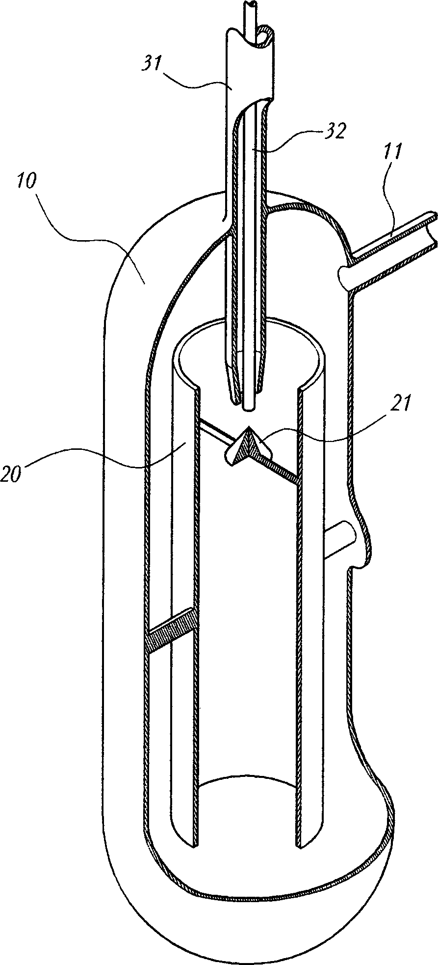 Gas liquid mixing apparatus by jet circulation reaction characteristics