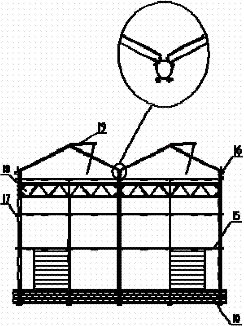 Double-layer aluminum gutter greenhouse