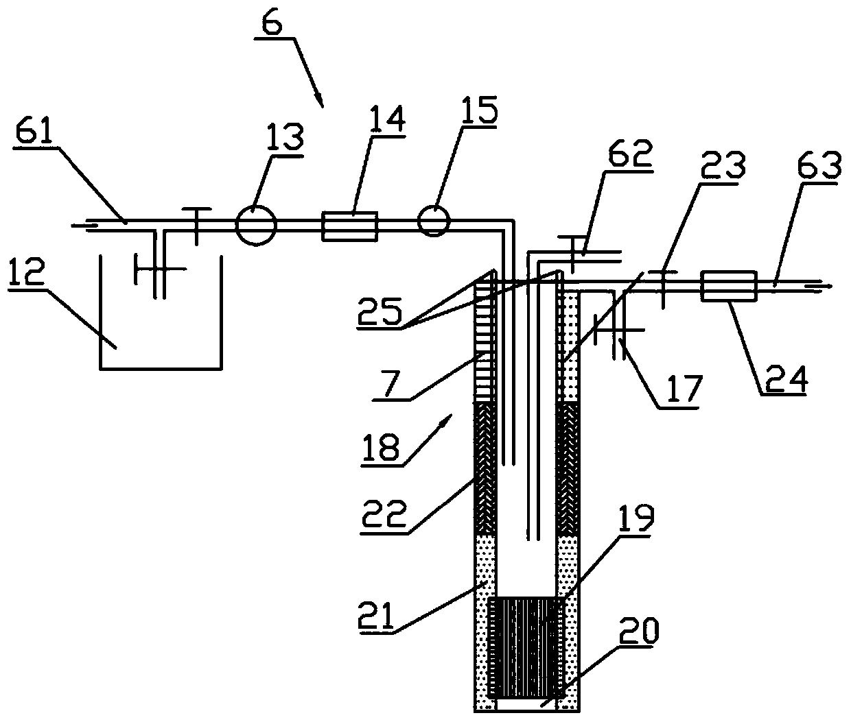 Groundwater recharge system structure for foundation pit dewatering