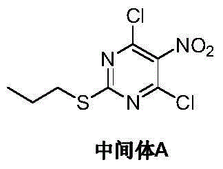 Preparation method of ticagrelor intermediate 4,6-dichloro-5-nitro-2-(propylthio)pyrimidine