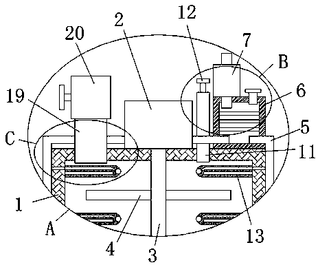 Municipal sludge treatment device and treatment method thereof