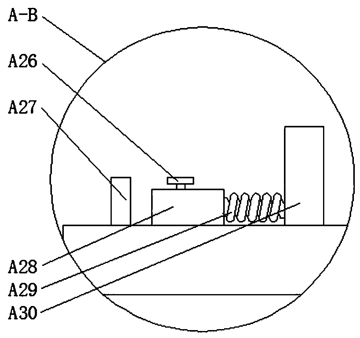 New-energy automotive parts polishing device with cleaning function