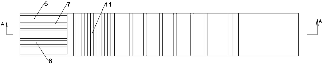 Multi-channel sill stilling pool for dispersion energy dissipation