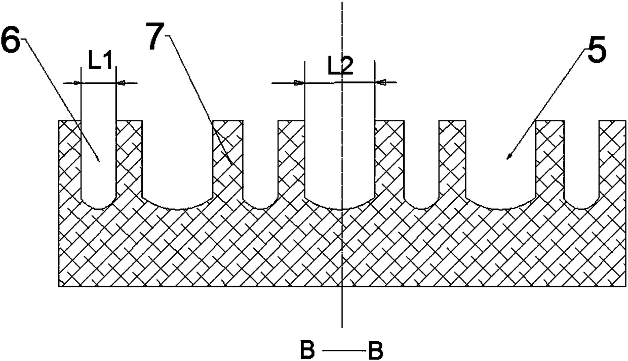 Multi-channel sill stilling pool for dispersion energy dissipation