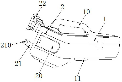 A kind of bagging device for young fruit