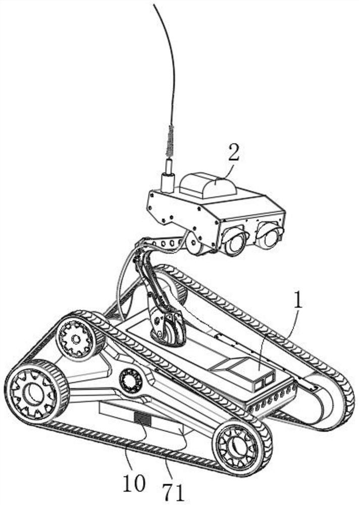 Intelligent construction robot for landscape engineering construction