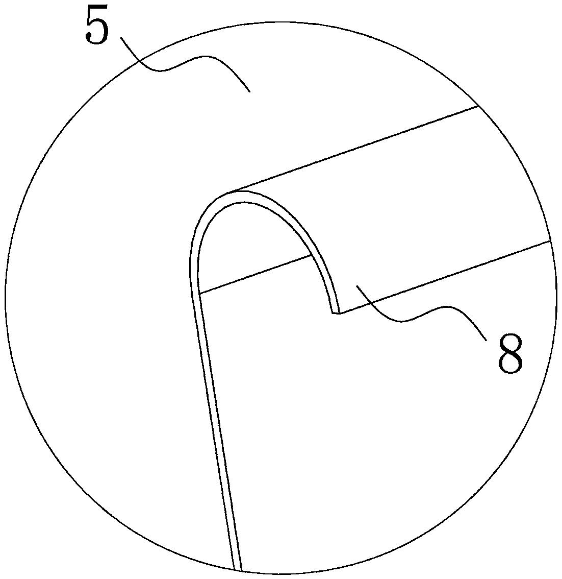 Yarn take-up device used for colored spun yarn processing