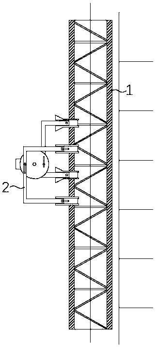 Building external climbing type building construction operation platform and installation method