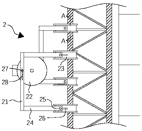 Building external climbing type building construction operation platform and installation method