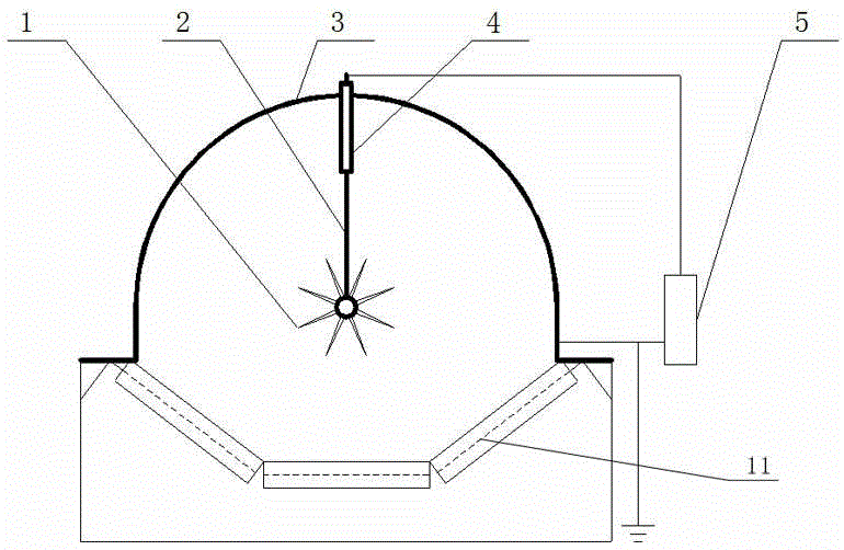 Reflux type static dust removing device