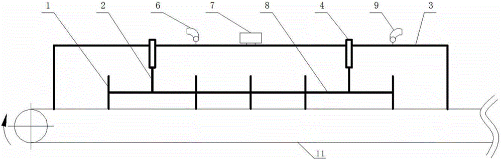 Reflux type static dust removing device