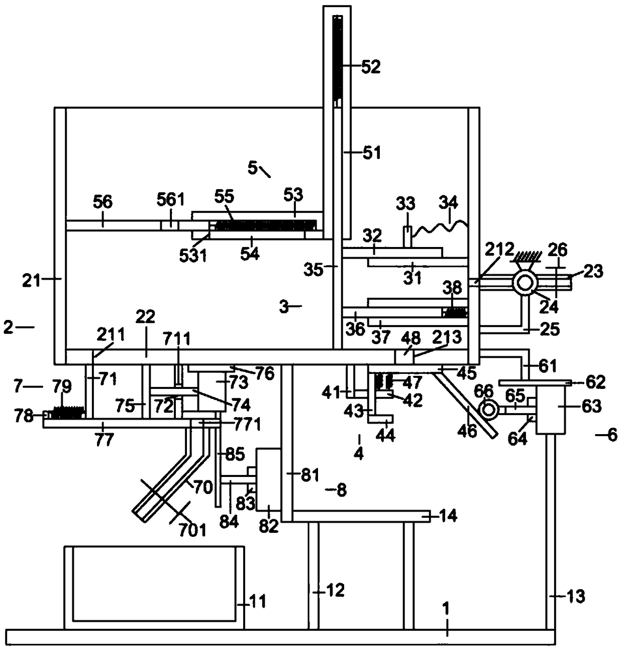 Novel kerosene processing treatment device for aerospace