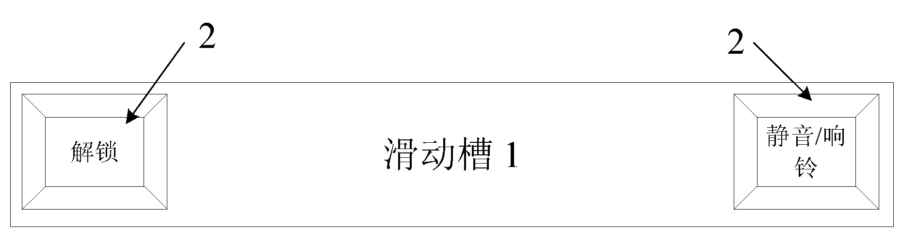 Sliding control interaction method for handheld terminal