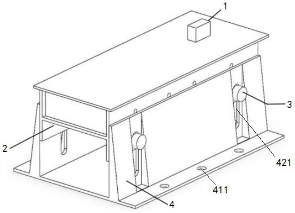 Floor spring assembly type adjustable support and mounting method thereof