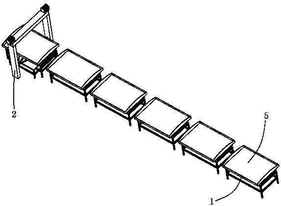 Large and medium-sized automobile air conditioner flexible production line