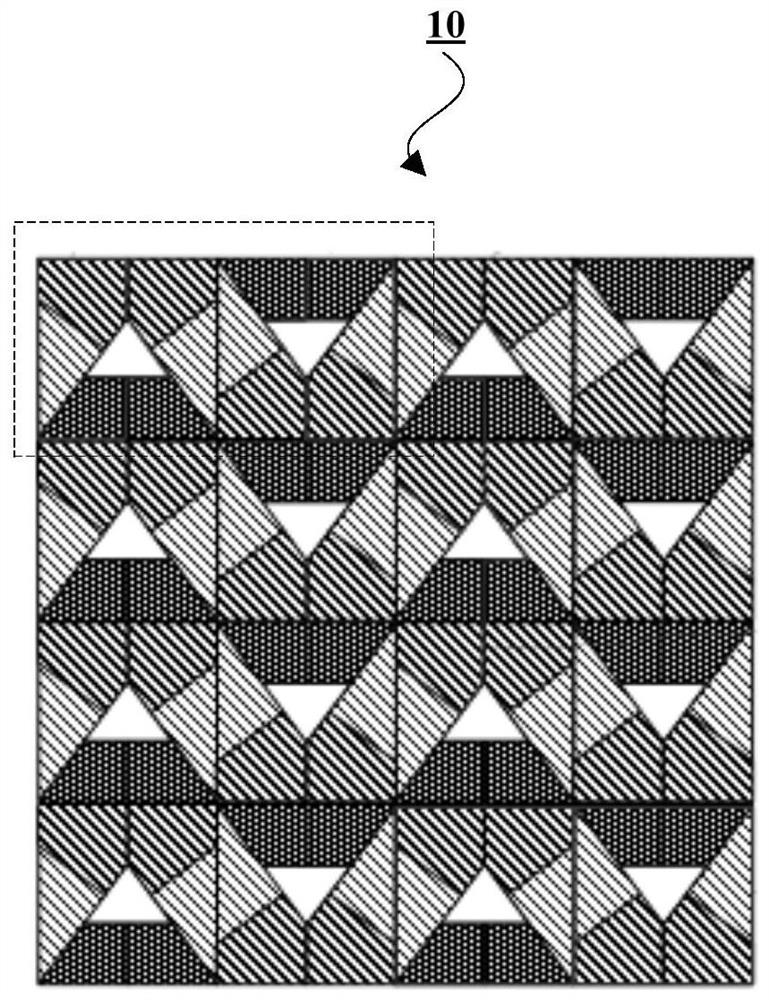 Pixel arrangement structure and display panel