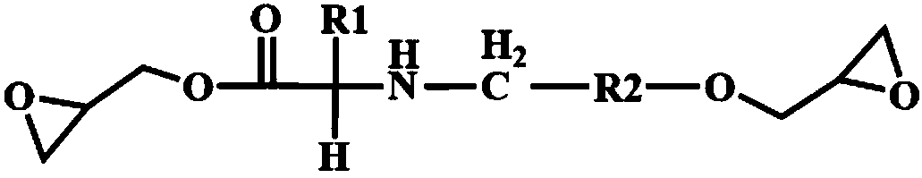 Bio-based epoxy resin based on natural amino acids, and preparation method and application thereof