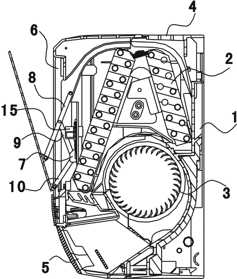 Air conditioner indoor unit and shell used by same