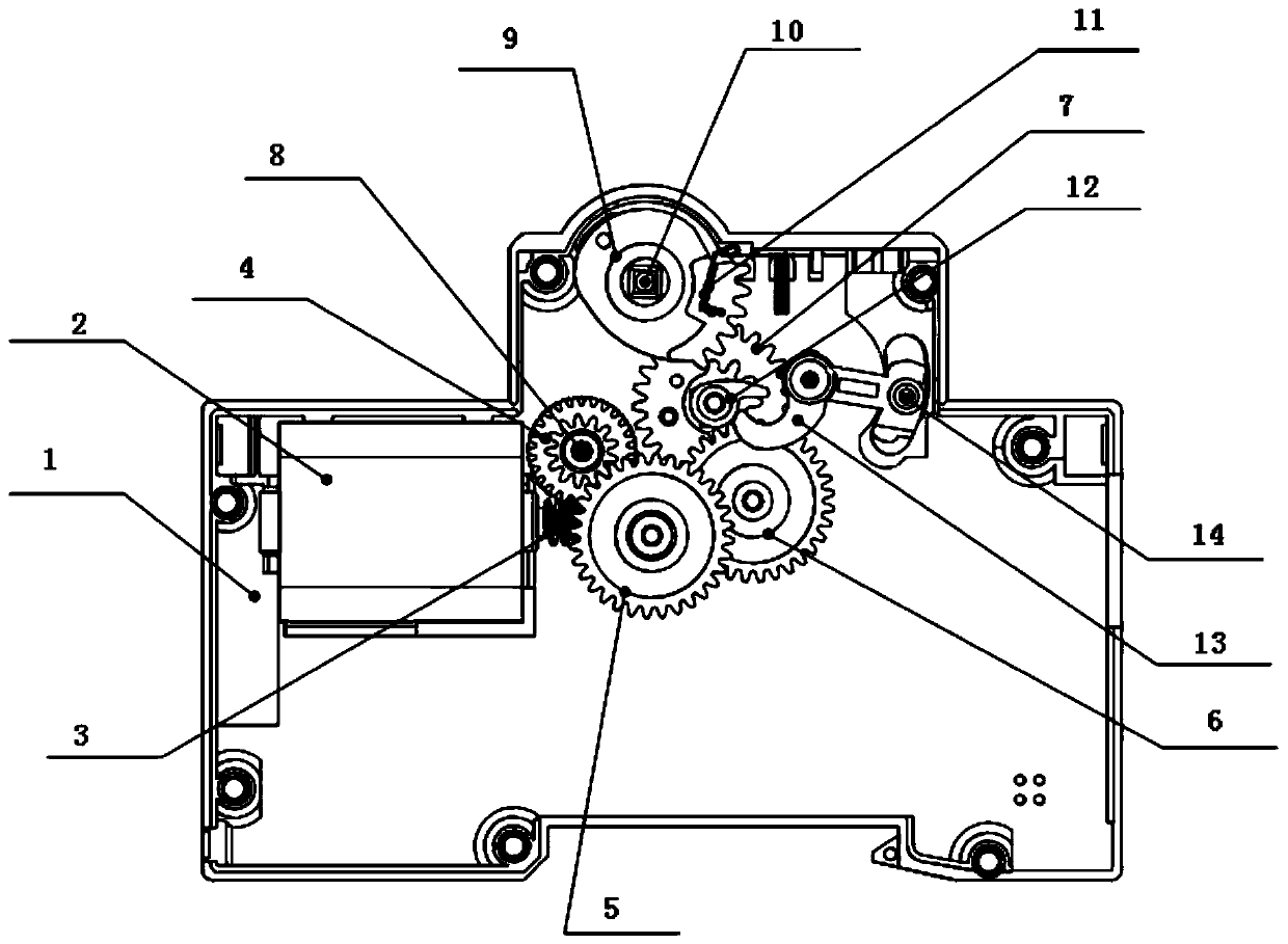 Automatic switching-on and switching-off device of intelligent miniature circuit breaker