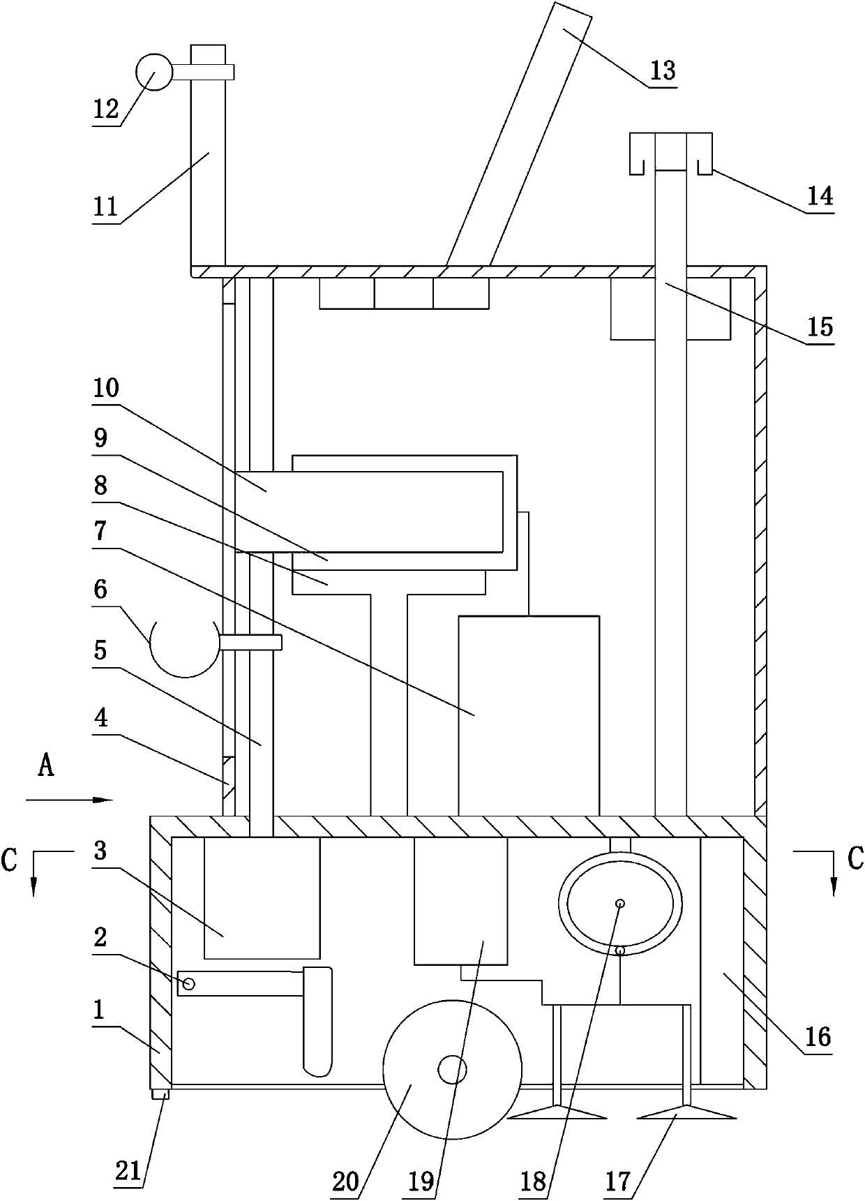 Indoor movement assisting machine