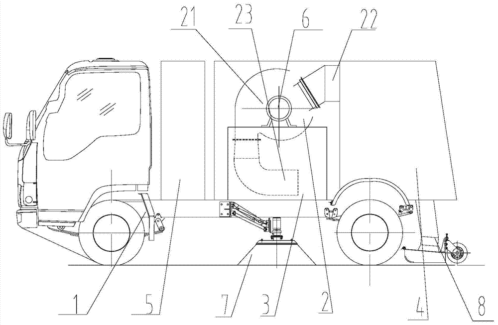 Electric cleaning vehicle