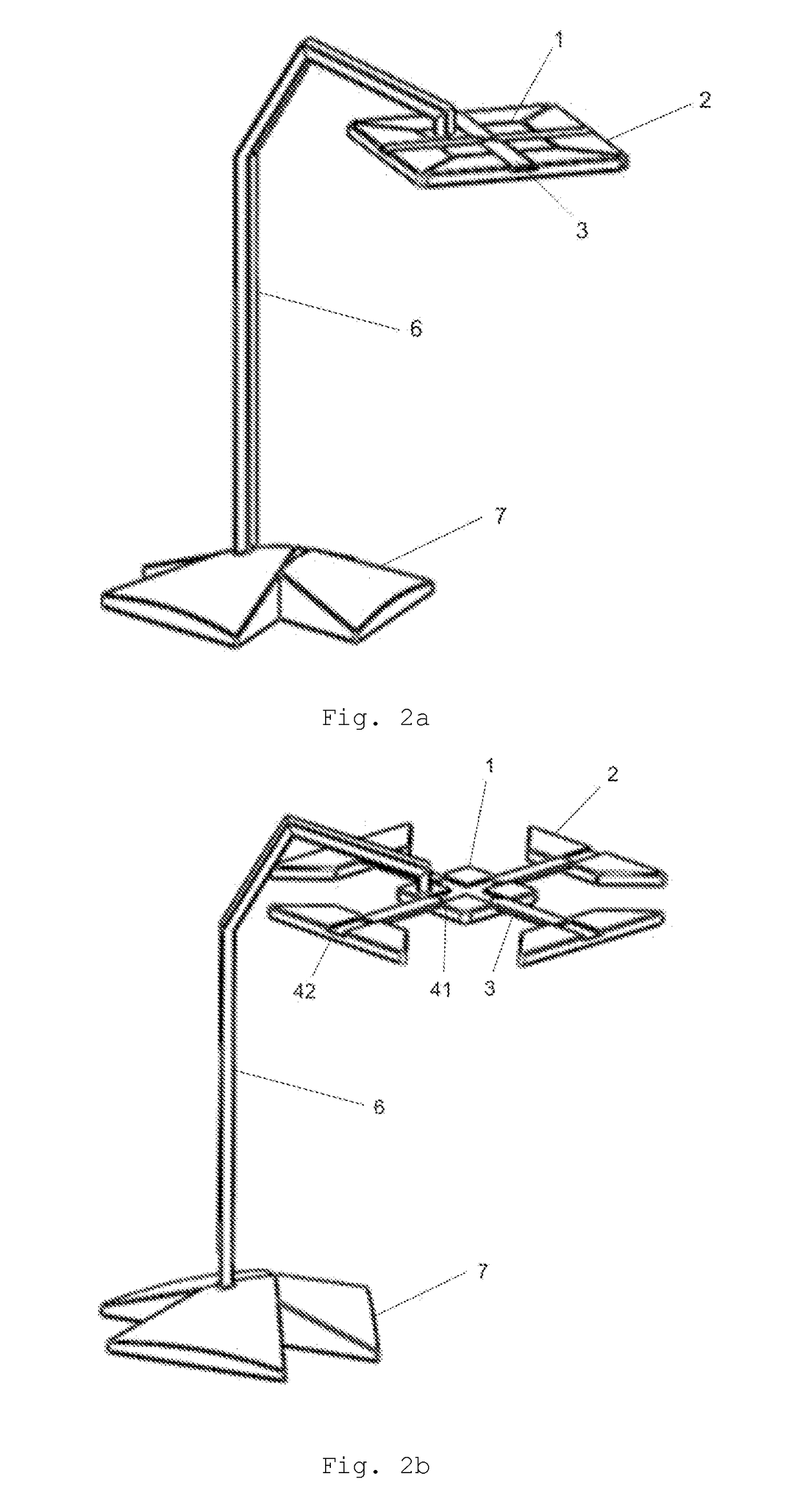 Extensible lamp to reduce shadow