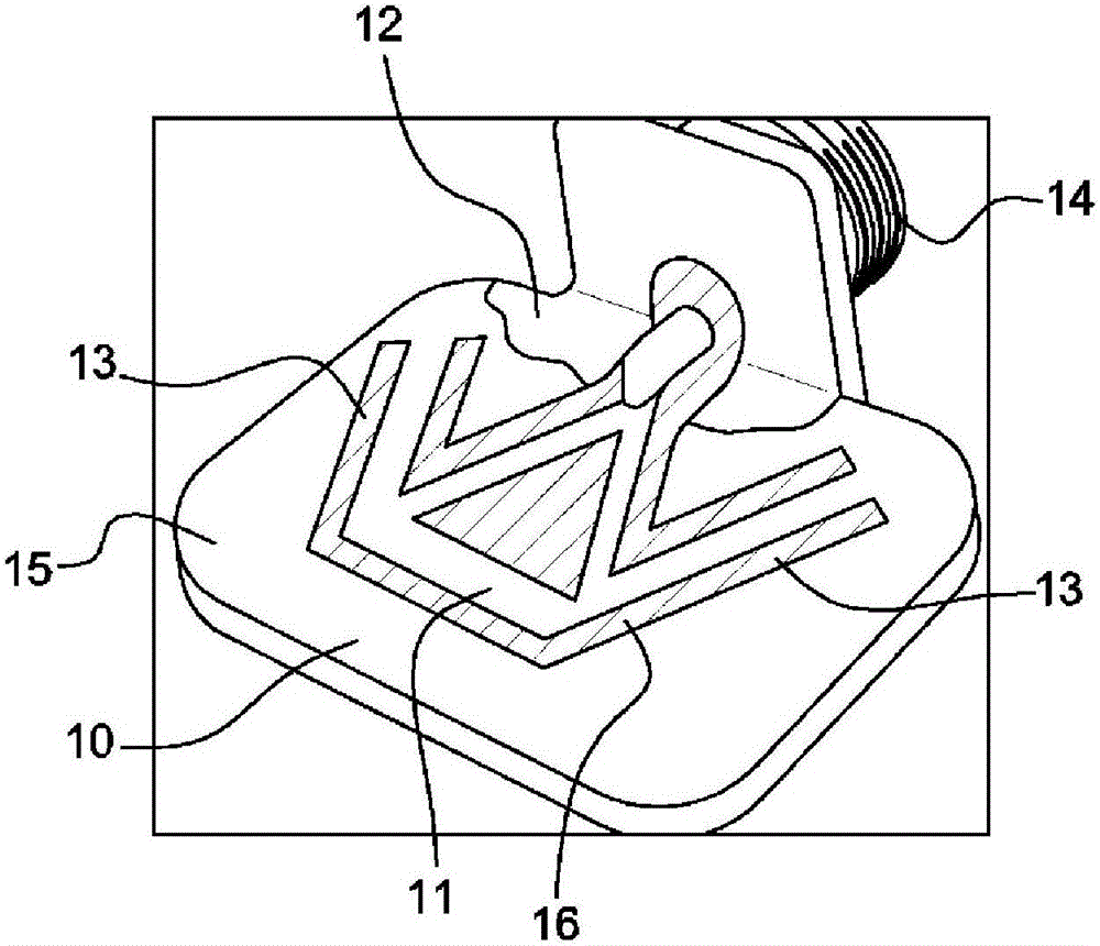 Sensor and device for detecting an analyte in a liquid