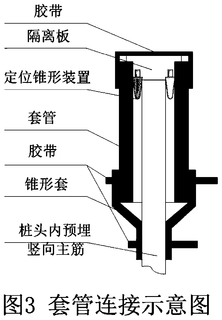 Construction method for quickly and non-destructively breaking pile heads