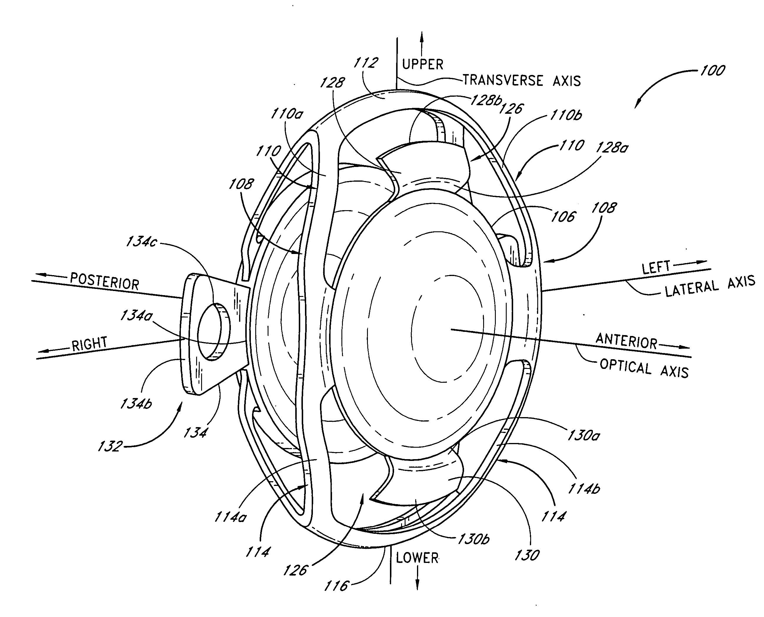 Single-piece accommodating intraocular lens system