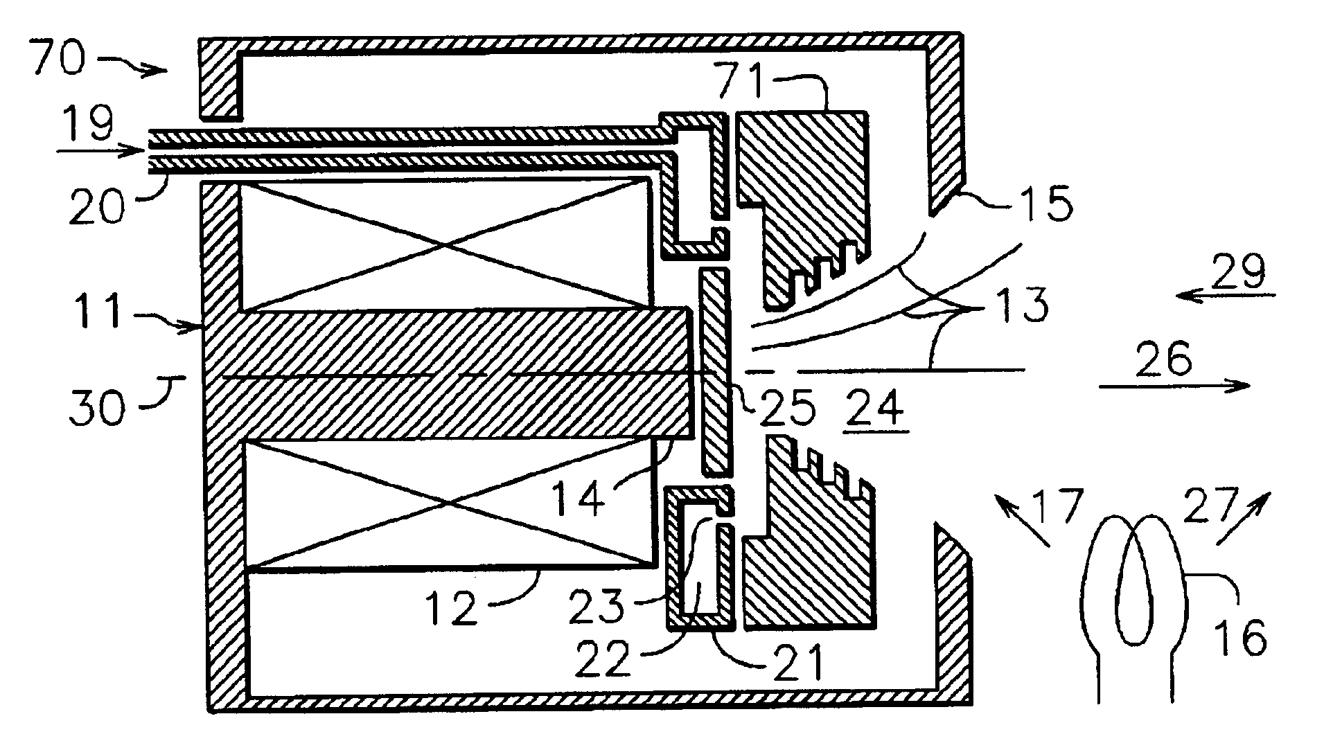 Hall-current ion source