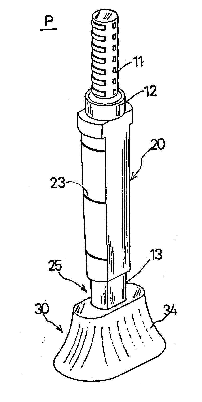 Pin for fixing dental model