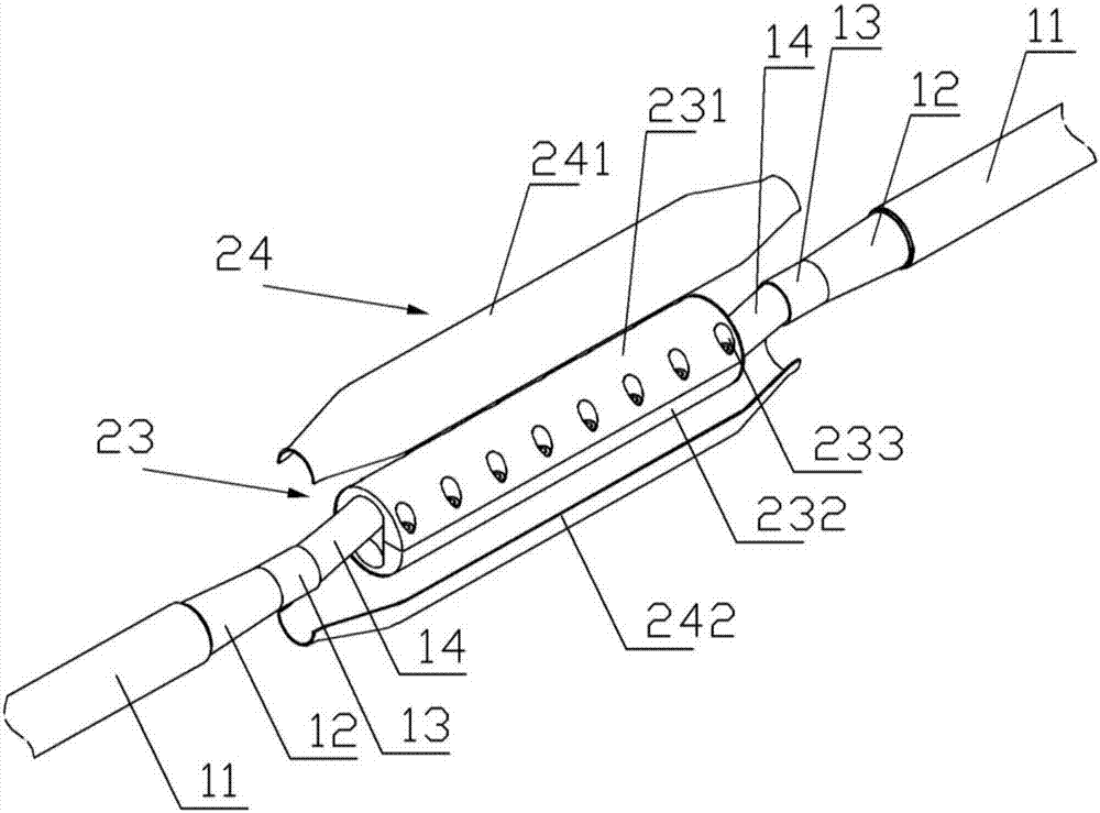 Connector assembly of two low-temperature superconduction cable terminals and fabrication method of connector assembly