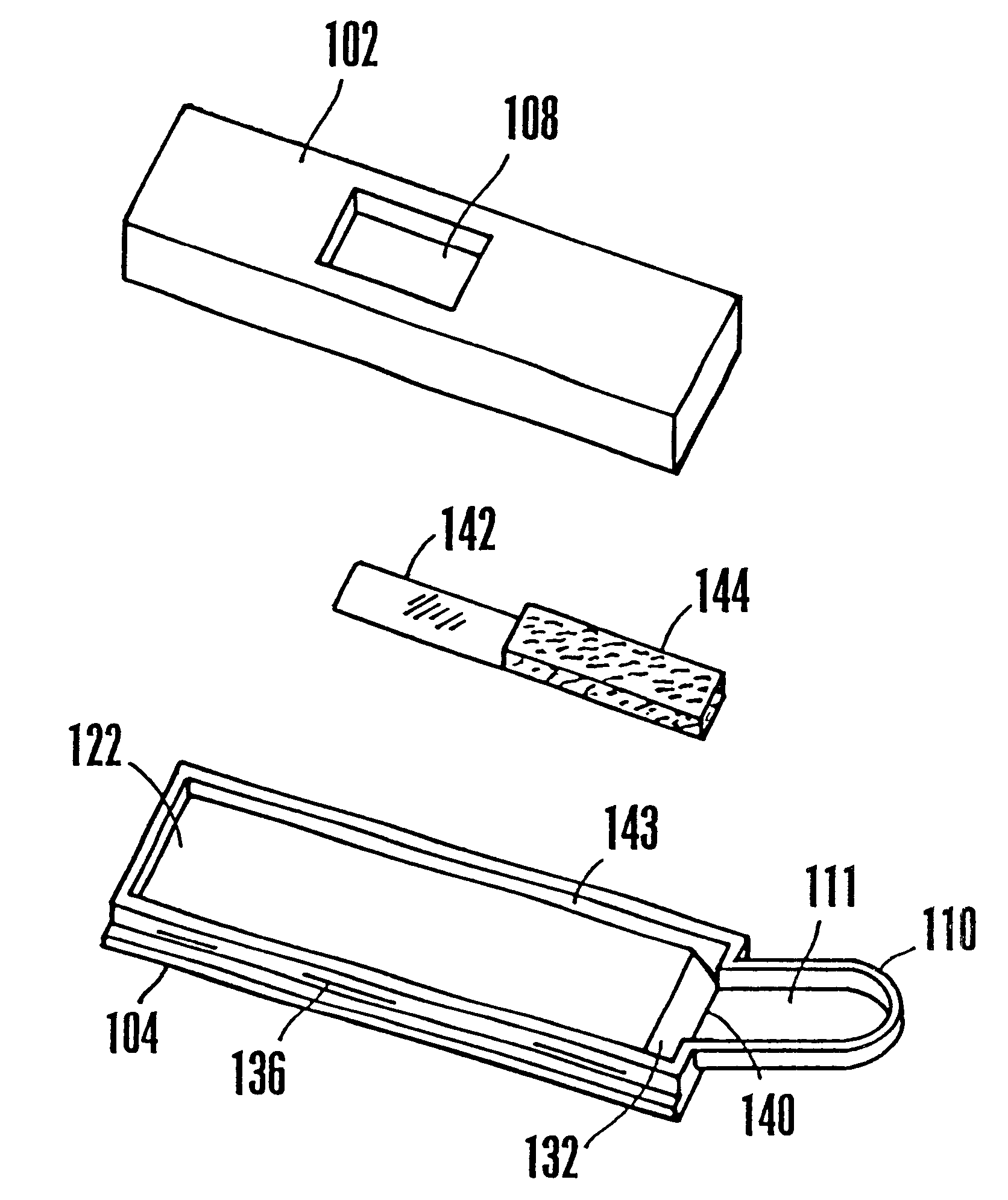 Even fluid front for liquid sample on test strip device