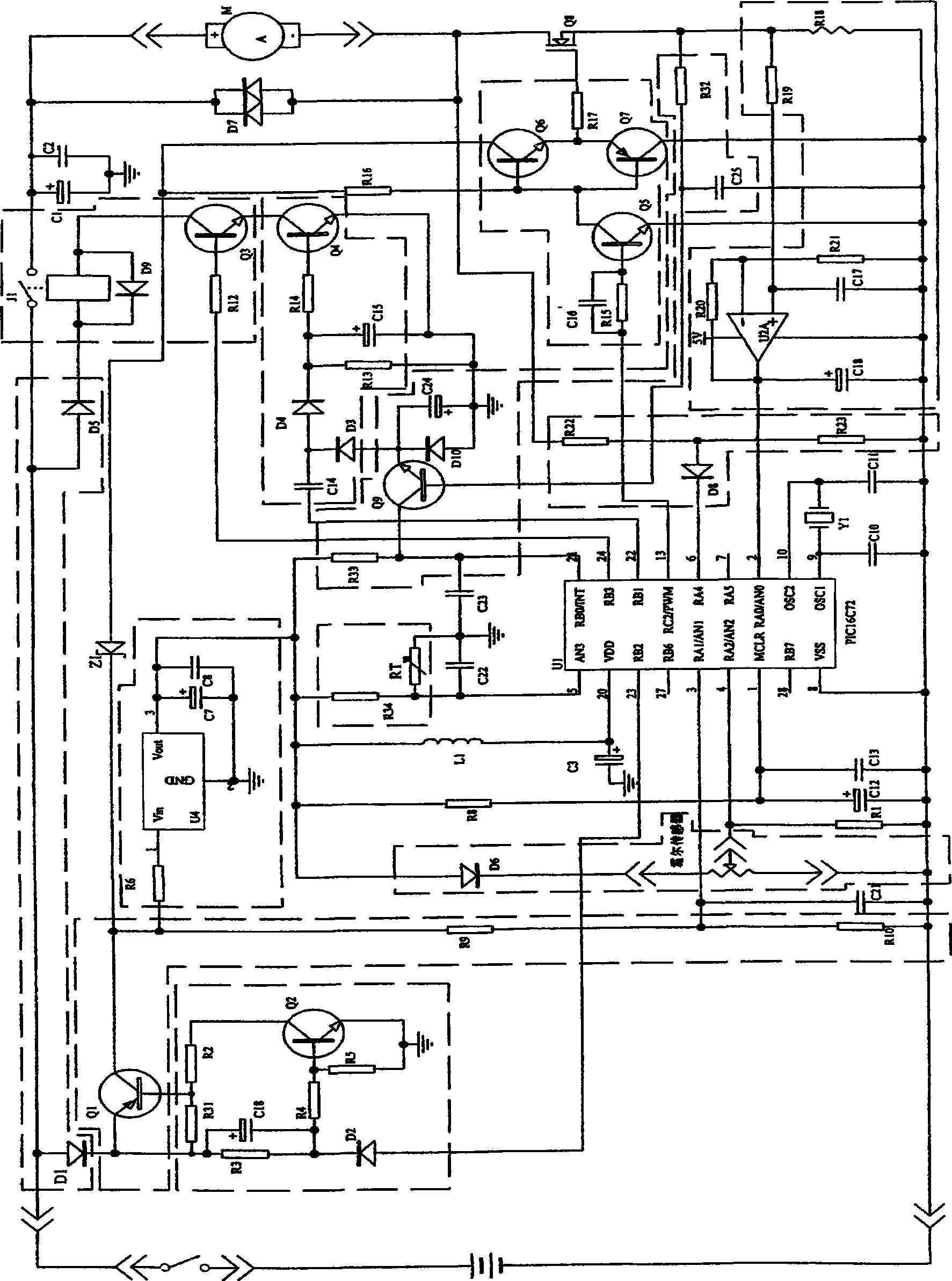 Control circuit for intelligent electric vehicle controller