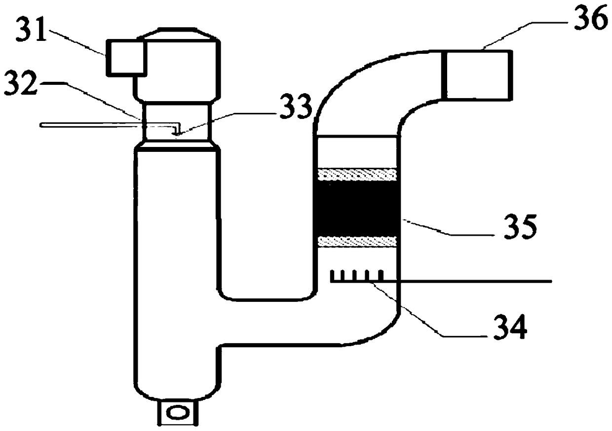 Flue gas denitrification device and method