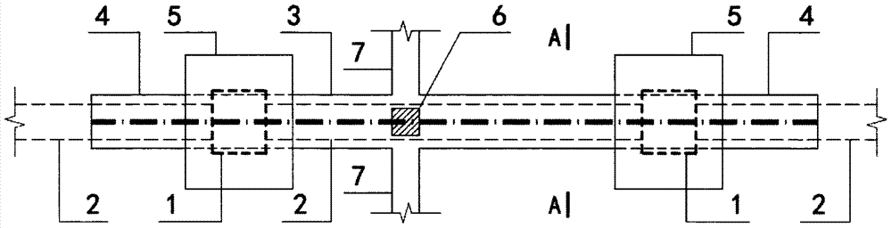 A construction method of superimposed reinforcement structure with newly added column network on the existing long-span structure