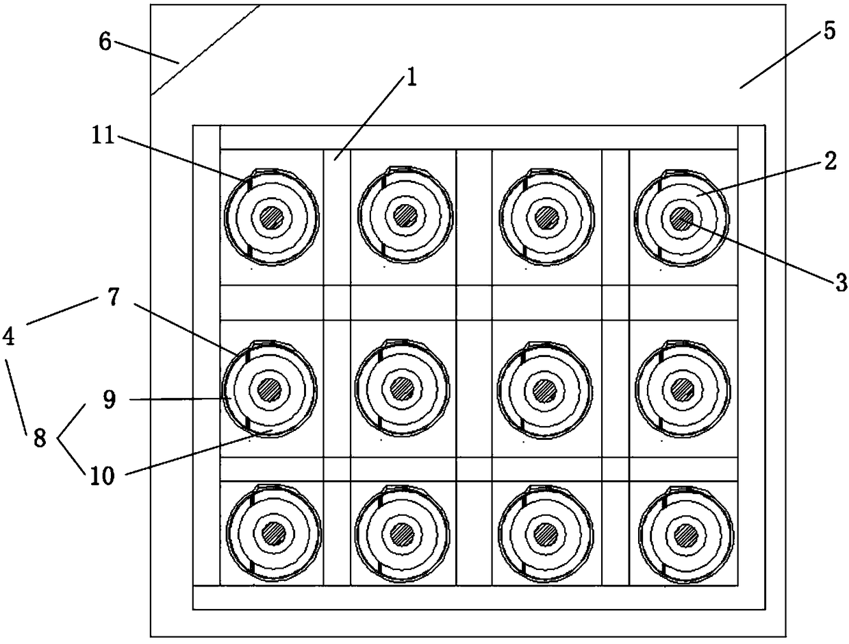 A kind of wall cable sealing method