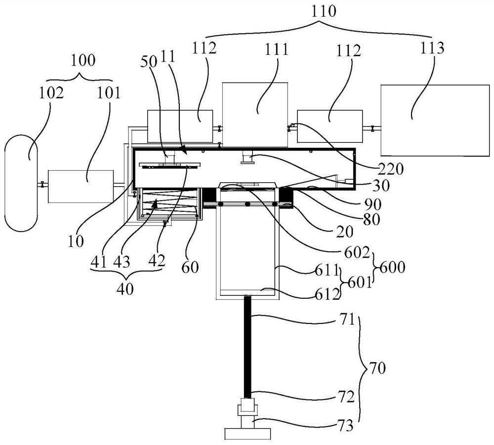 A decomposition device and constant temperature decomposition system for ngh used in gas filling stations