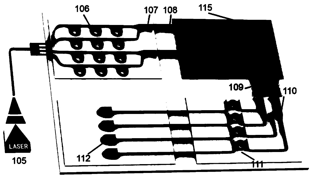 Silicon-based integrated on-chip multimode optical switching system compatible with wavelength division multiplexing signals