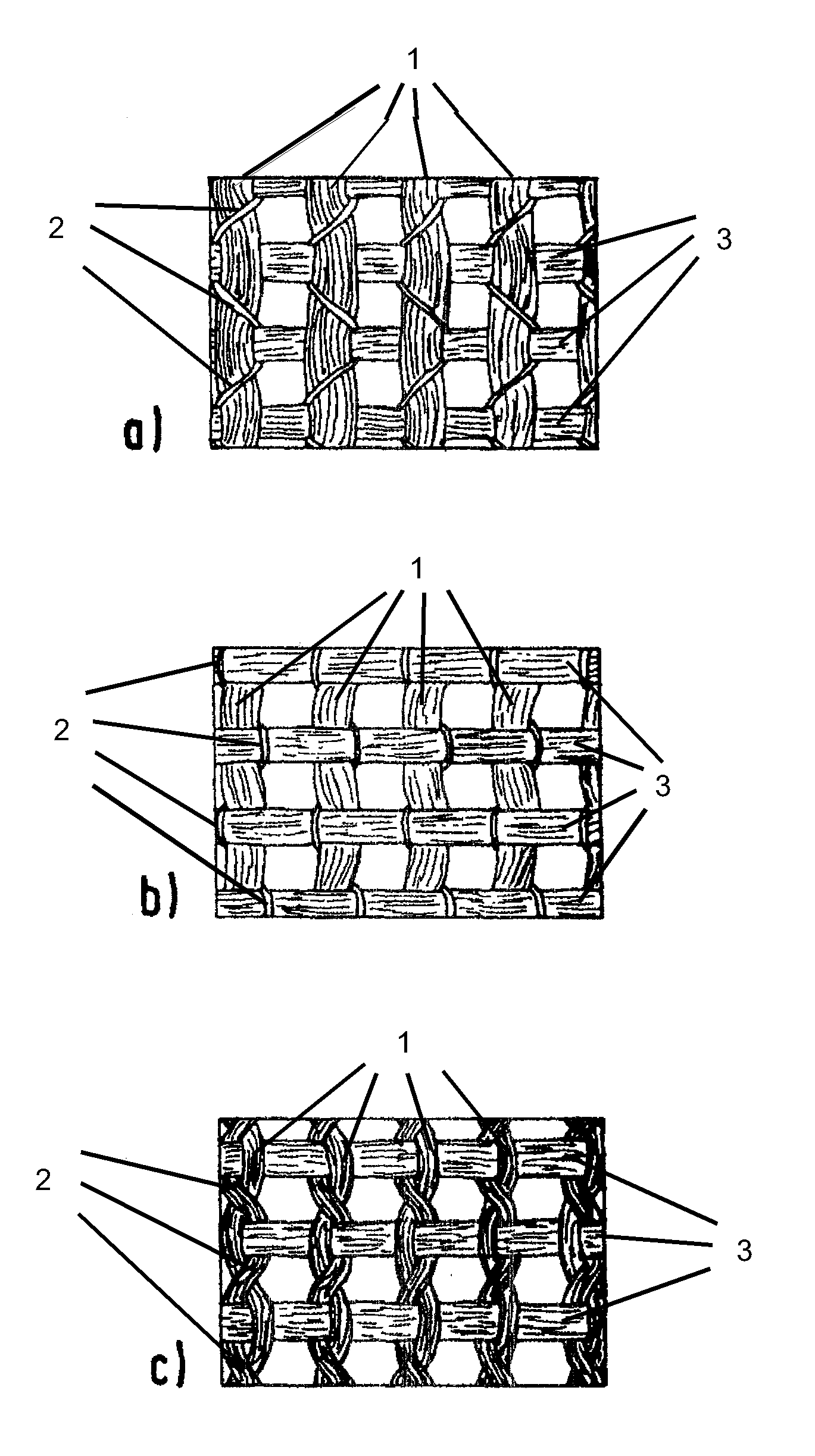 Bandage with lengthwise elasticity in warp direction