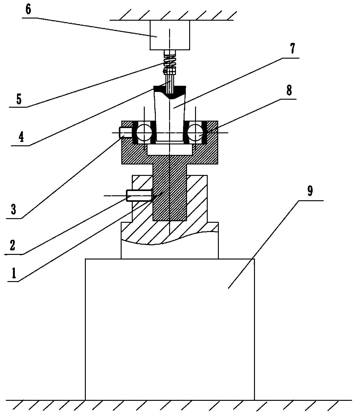 Rolling bearing no-load starting torque measuring device