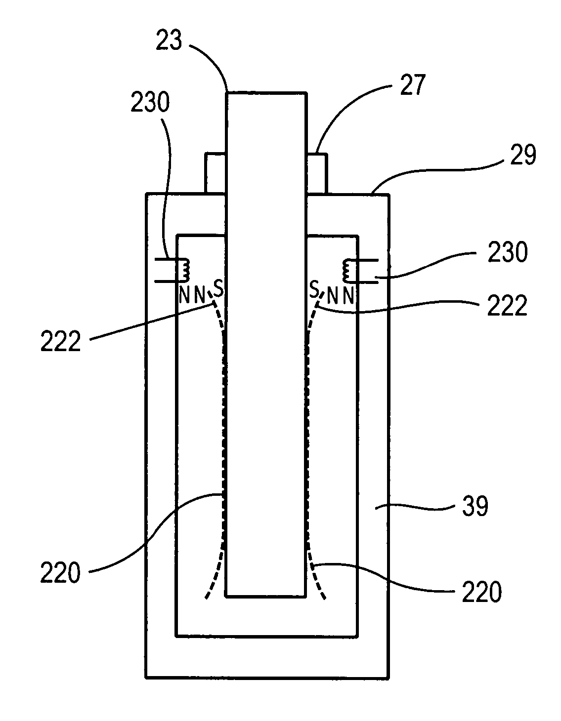 Electromagnetic mechanism for positioning heater blades of an electrically heated cigarette smoking system