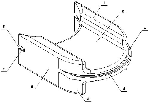 Lower limb joint side-lying protection soft pillow